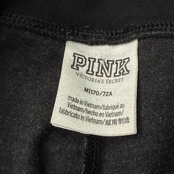 PINK Victoria Secret Women's Grey High Waisted Leggings Sz M Casual Activewear - Picture 4 of 7